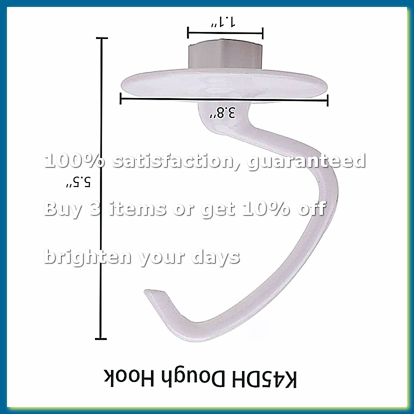 Kitchenaid Mixer Hand Mixer - خطاف عجن K45DH، مضرب مسطح مطلي