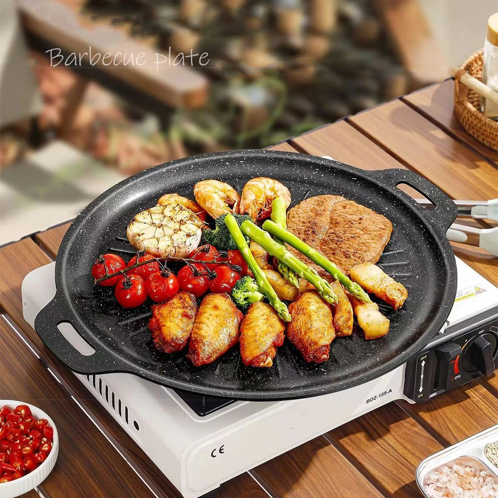 Kitchen Baking Trays - مقلاة شواء خارجية 34 سم غير