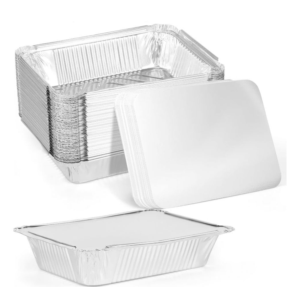 Kitchen Baking Trays - 10 قطعة جديد مع الأغطية الألومنيوم