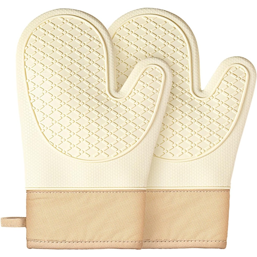 Kitchen Baking Pan Set - قفازات سيليكون مقاومة للحرارة للفرن، طقم