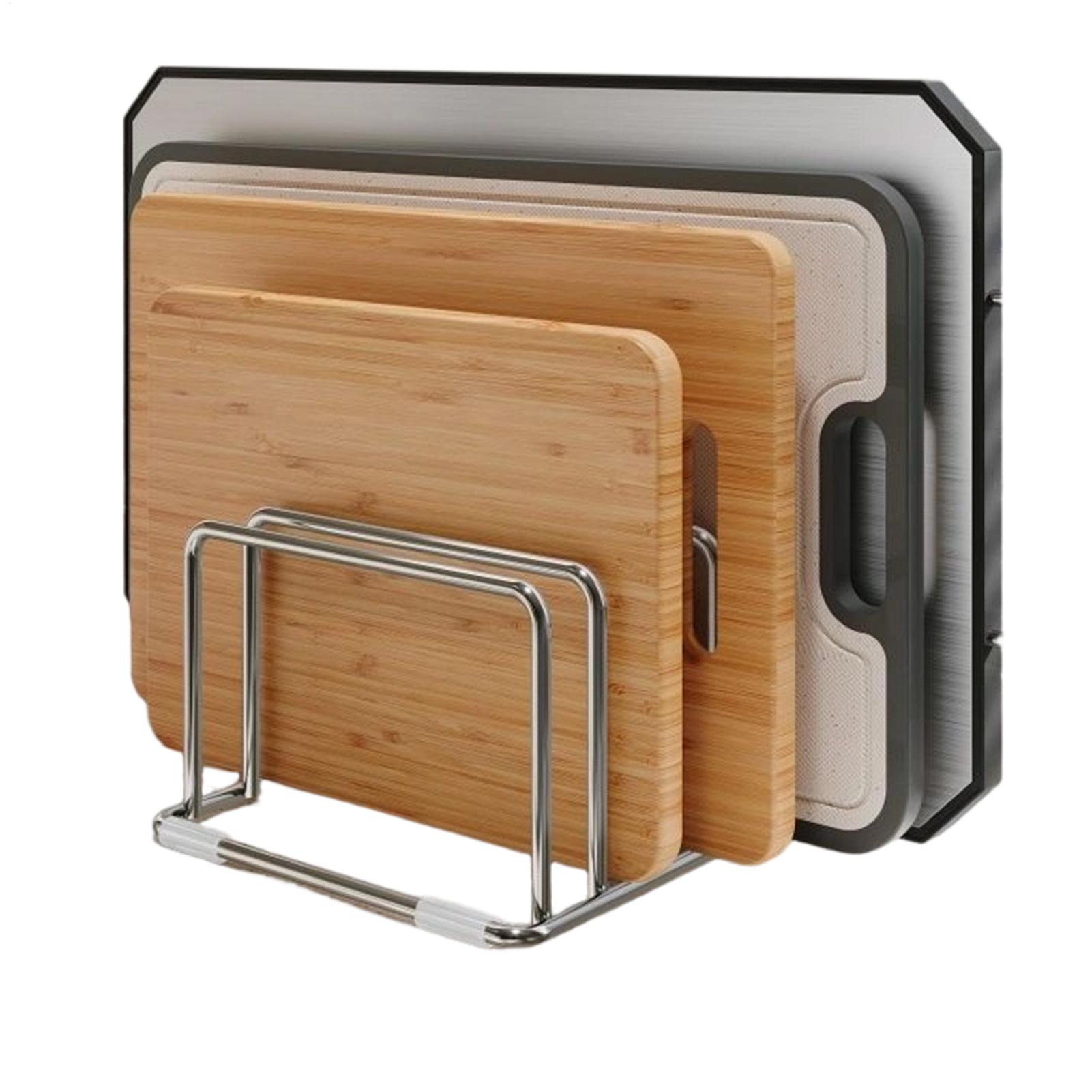 Kitchen Cabinet Baking Organizer - رف تخزين ألواح التقطيع الخضروات، حامل