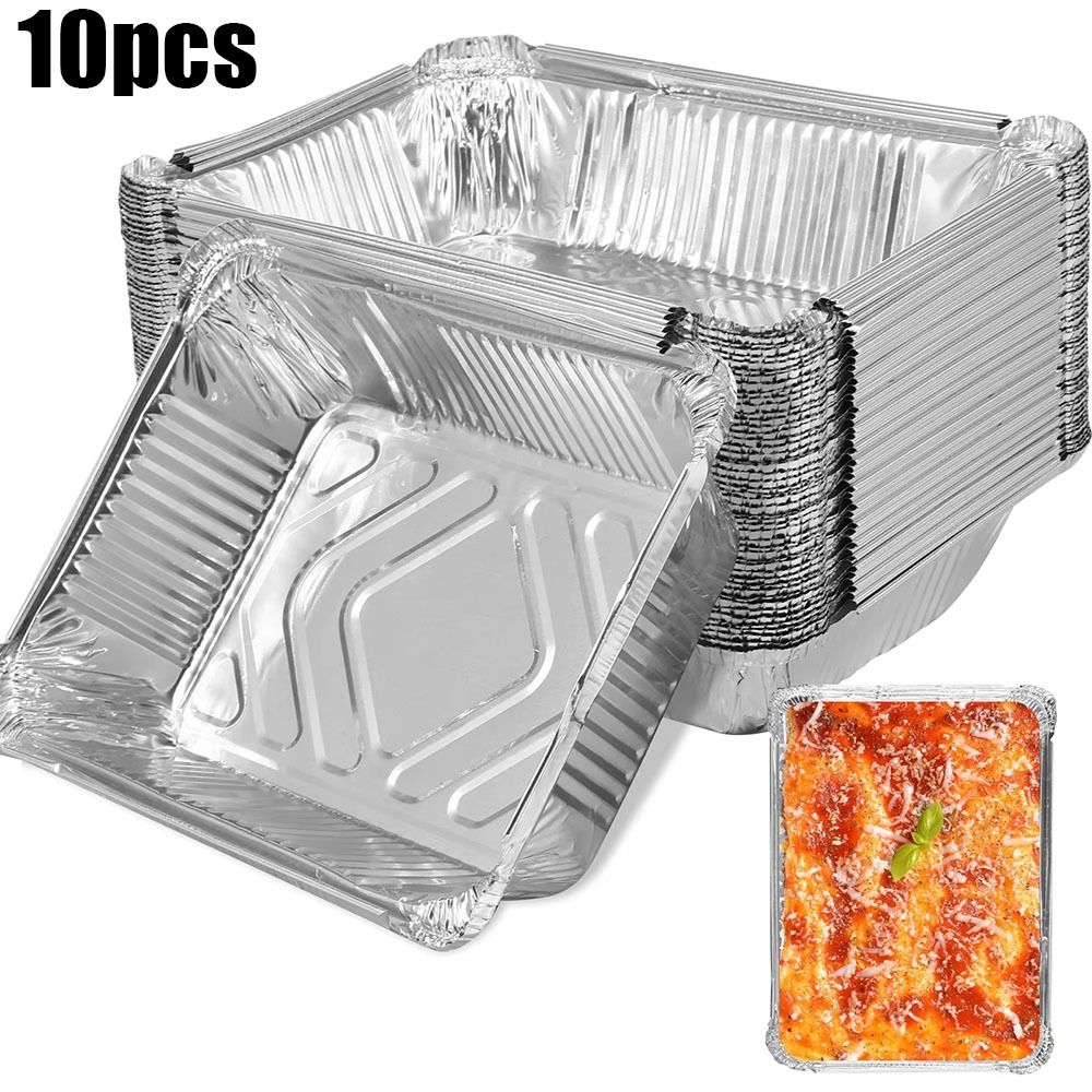 Kitchen Baking Storage Containers - 10 قطعة المتاح الألومنيوم احباط الغذاء