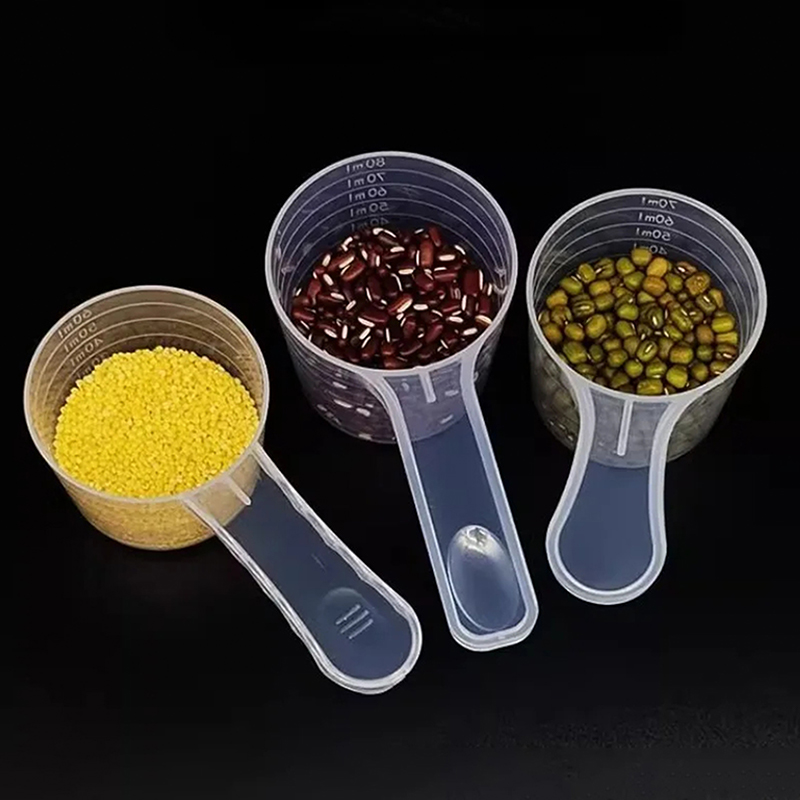 Kitchen Baking Utensils - مغرفة قهوة بلاستيكية مع مقياس ،
