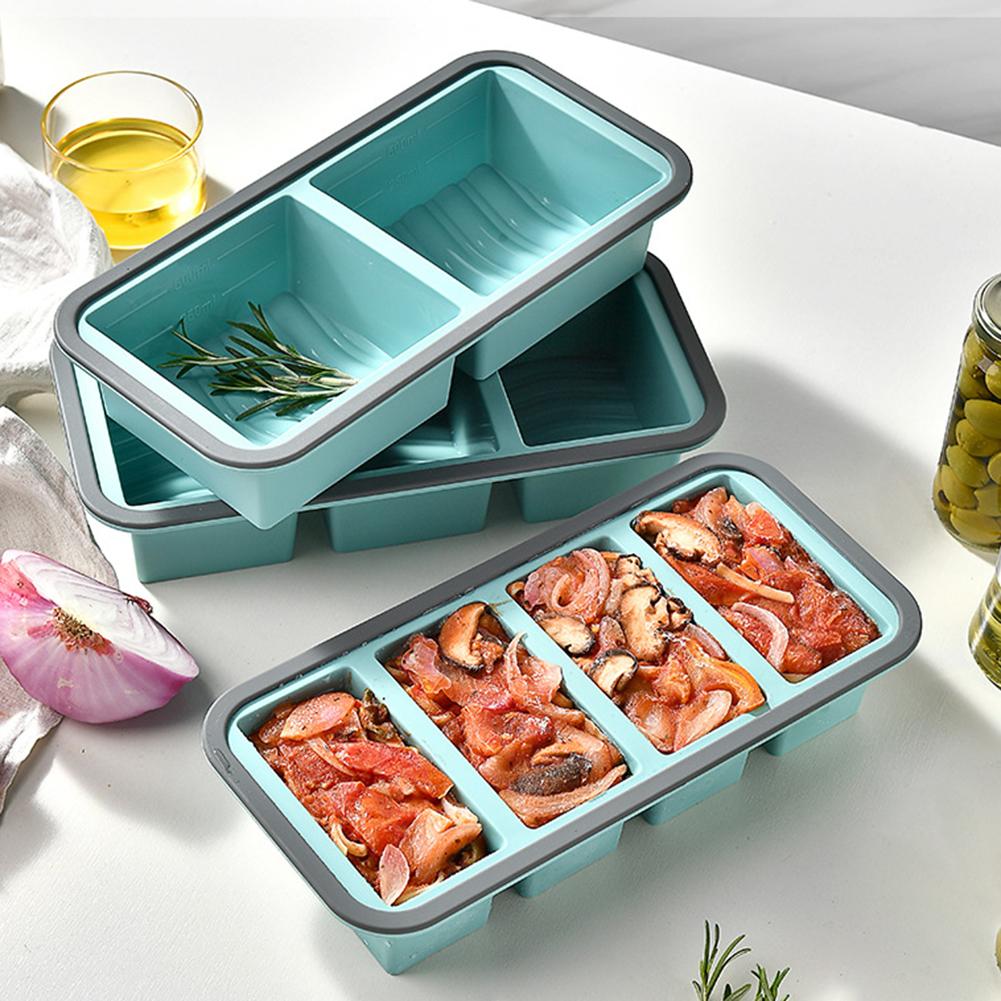 Kitchen Baking Storage Containers - صينية سيليكون كبيرة لحفظ الثلج مع
