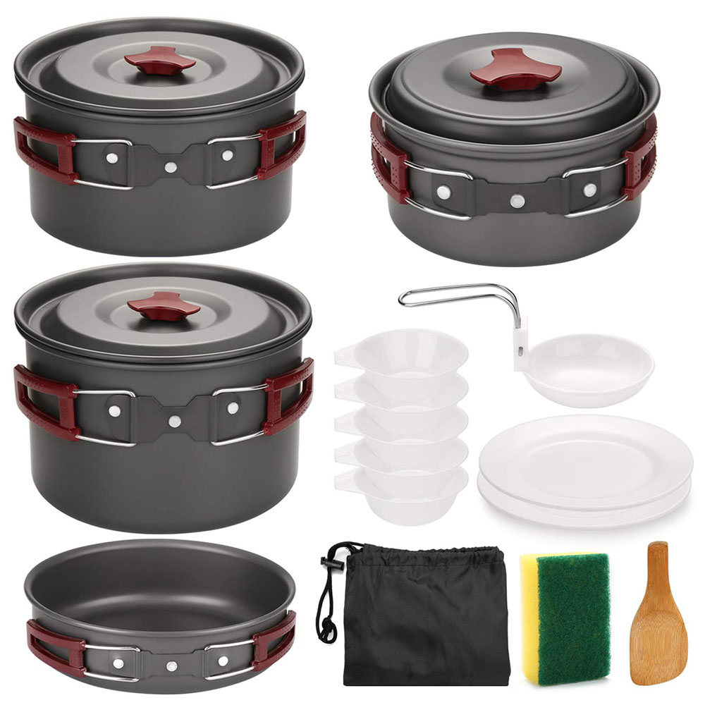 Kitchen Baking Pan Set - طقم أدوات طهي للتخييم في الهواء