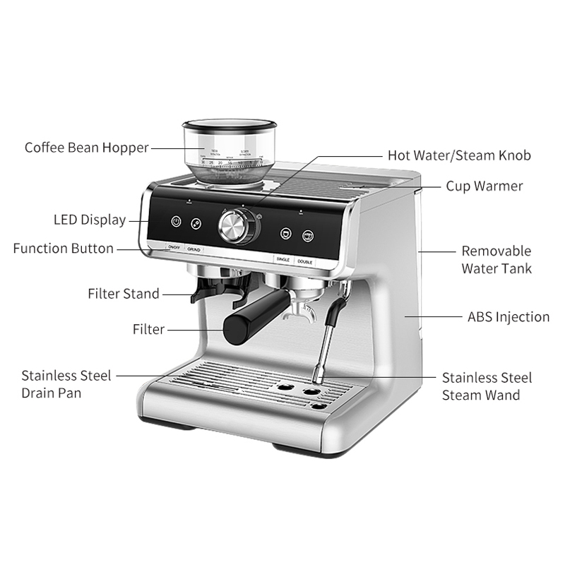 ماكينة قهوة باريستا أوراكل الم - مراجعة Breville Espresso Barista Express وسعره