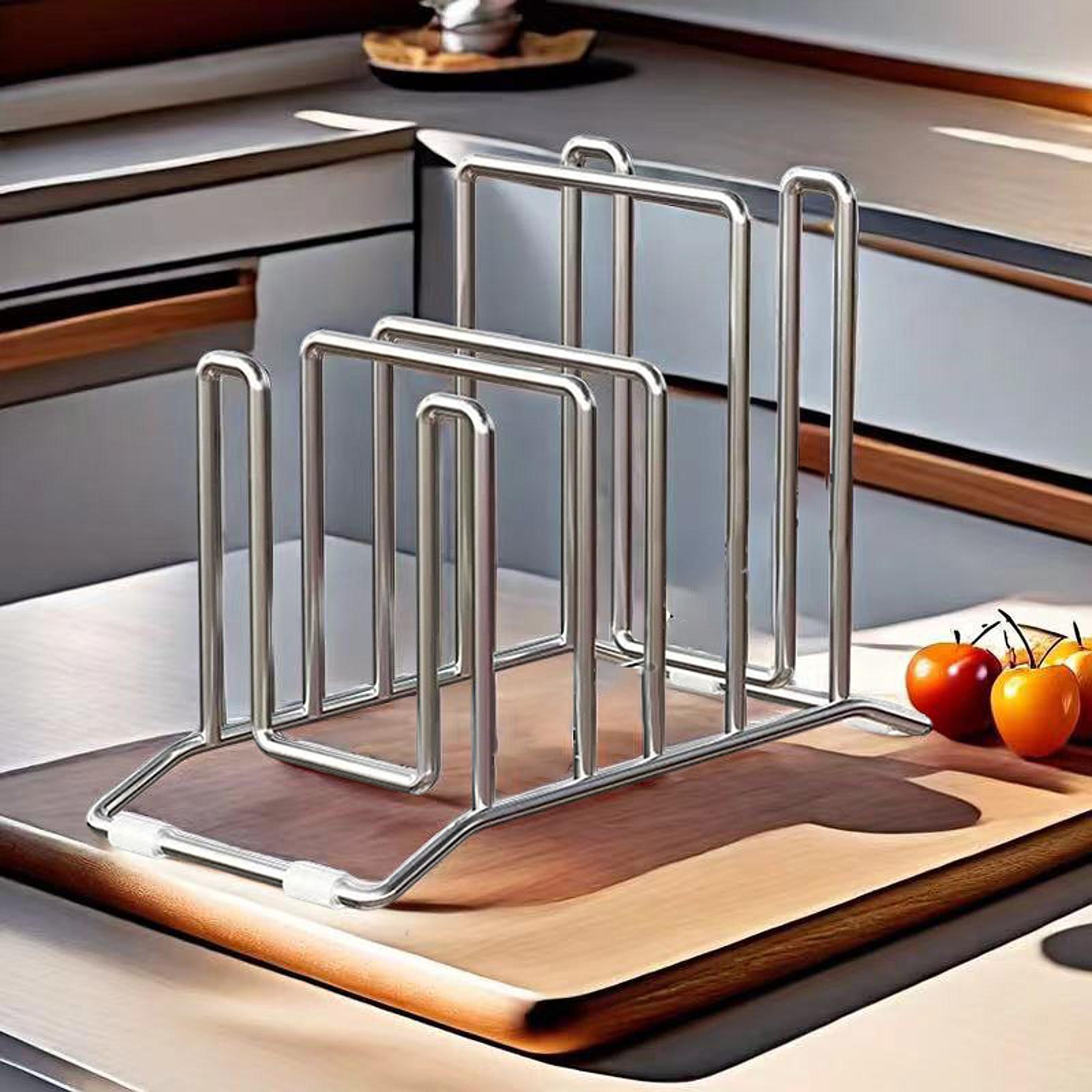 حامل أغطية الأواني والمقالي من - مراجعة Kitchen Cabinet Baking Organizer وسعره