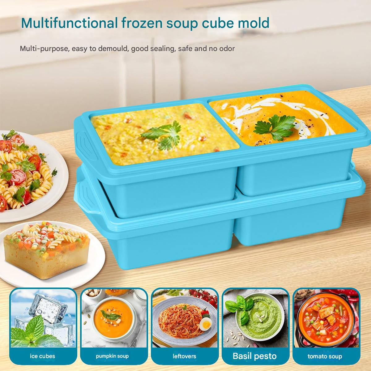 قالب سيليكون كبير لمكعبات الثل - مراجعة Kitchen Baking Storage Containers وسعره