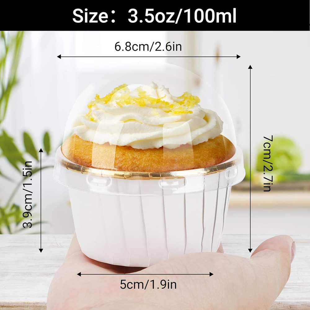 50 قطعة كأس الكعك ورقة مغلفة ك - مراجعة Kitchen Equipment For Baking وسعره