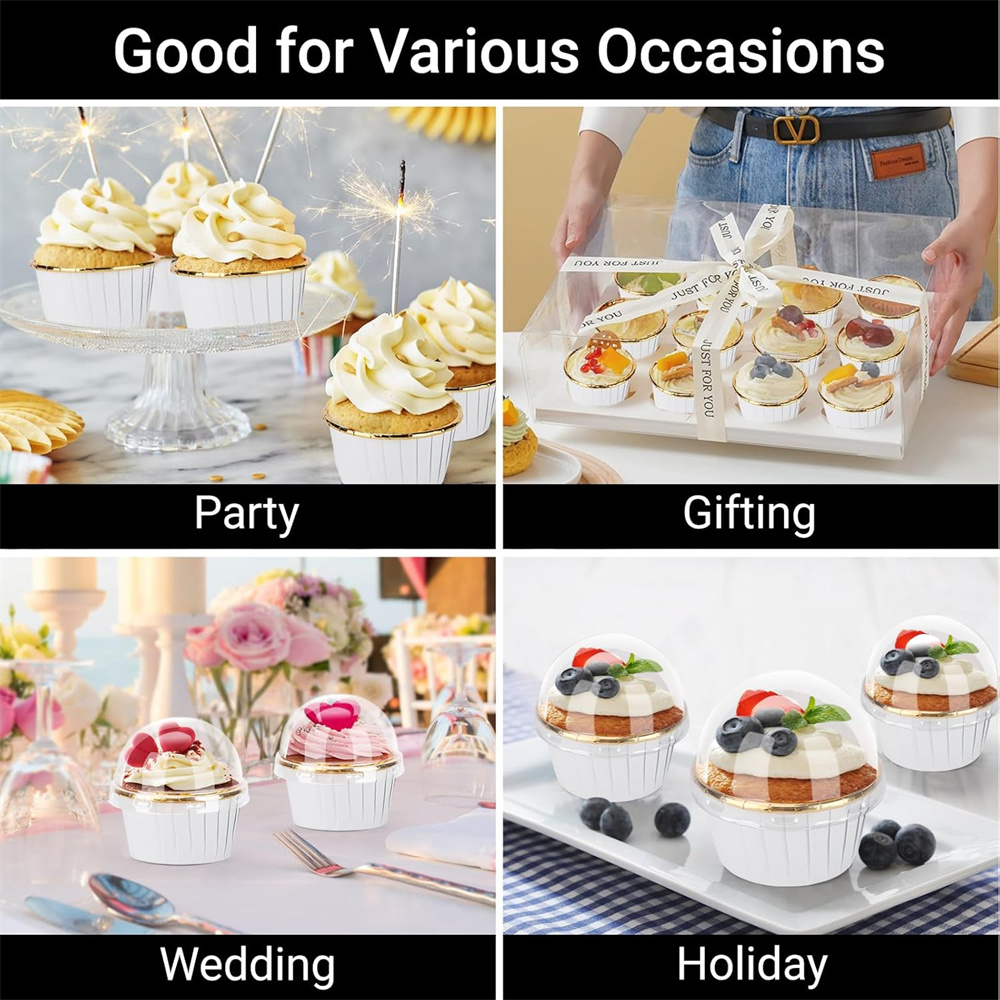 50 قطعة كأس الكعك ورقة مغلفة ك - مراجعة Kitchen Equipment For Baking وسعره