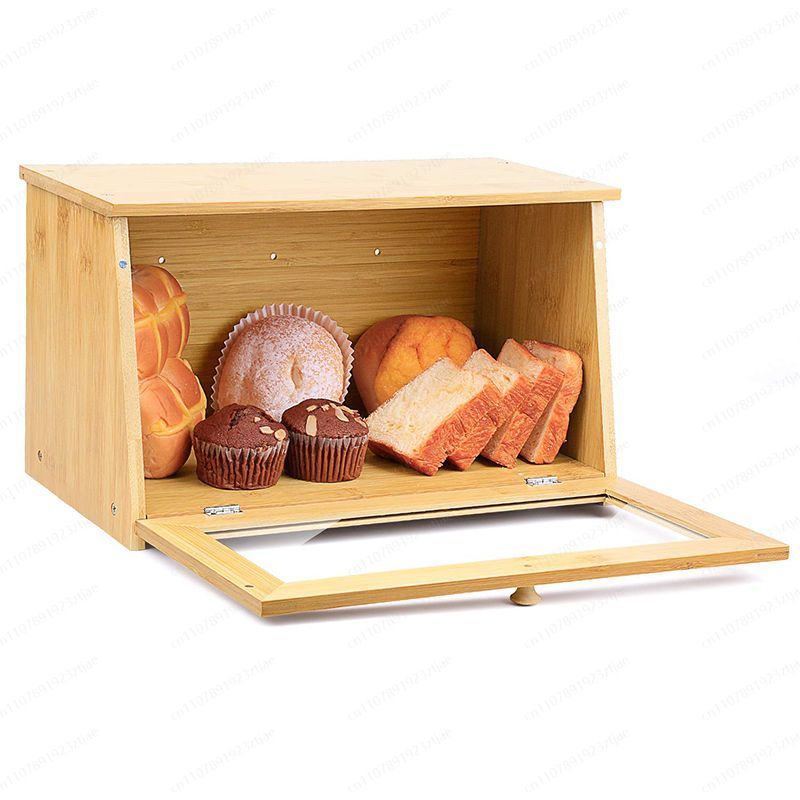 خزانة عرض لتخزين الخبز بباب زج - مراجعة Kitchen Cabinet Baking Organizer وسعره
