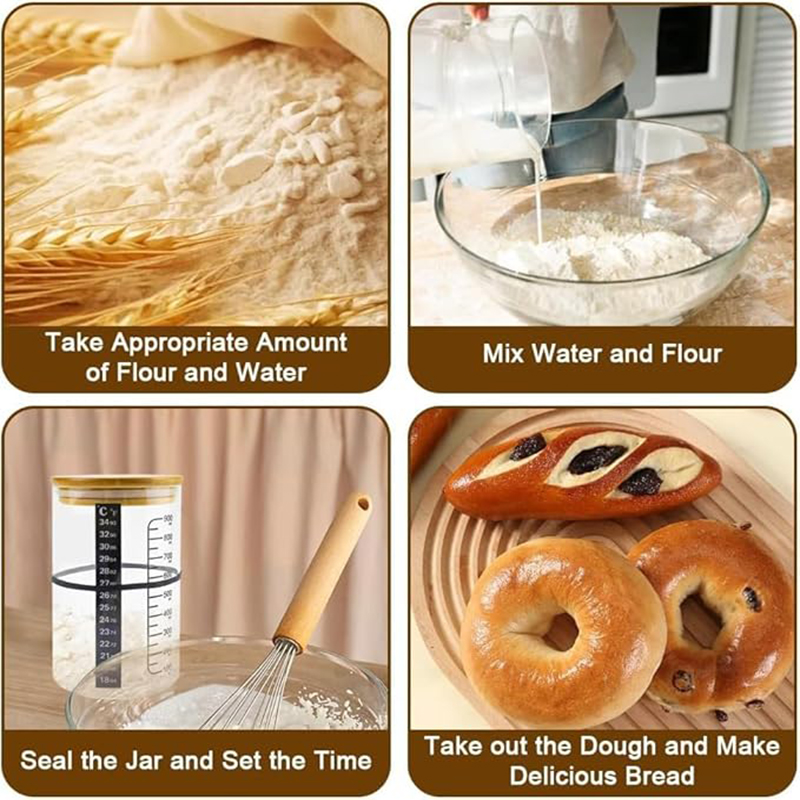 مجموعة أدوات جرة بداية العجين  - مراجعة Kitchen Baking Kit وسعره