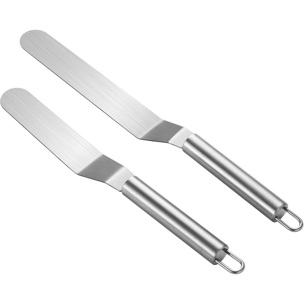 طقم ملعقتين من الفولاذ المقاوم - مراجعة Offset Spatula Set وسعره