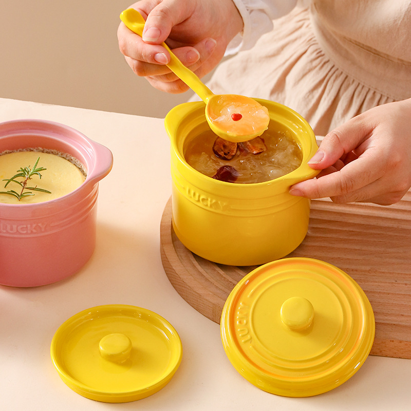 وعاء سيراميك بغطاء مزدوج، وعاء - مراجعة Kitchen Equipment For Baking وسعره