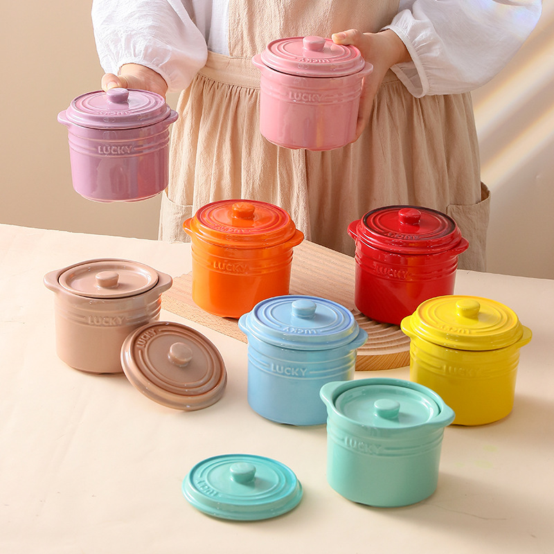 وعاء سيراميك بغطاء مزدوج، وعاء - مراجعة Kitchen Equipment For Baking وسعره