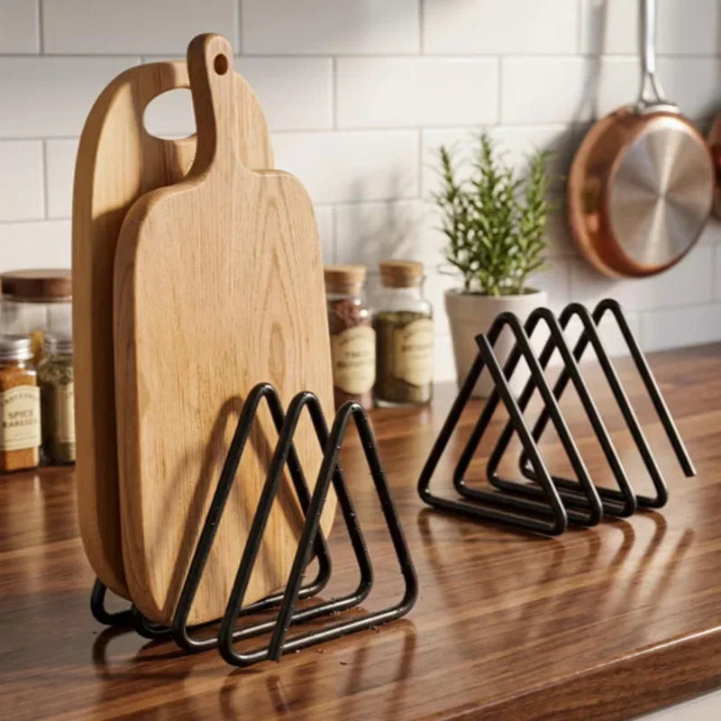 رف تخزين ألواح التقطيع المثلثي - مراجعة Kitchen Cabinet Baking Organizer وسعره