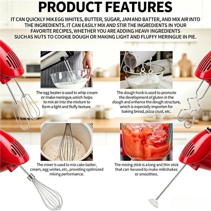 مجموعة أدوات خلط العجين A92G H - مراجعة Kitchenaid Mixer Hand Mixer وسعره
