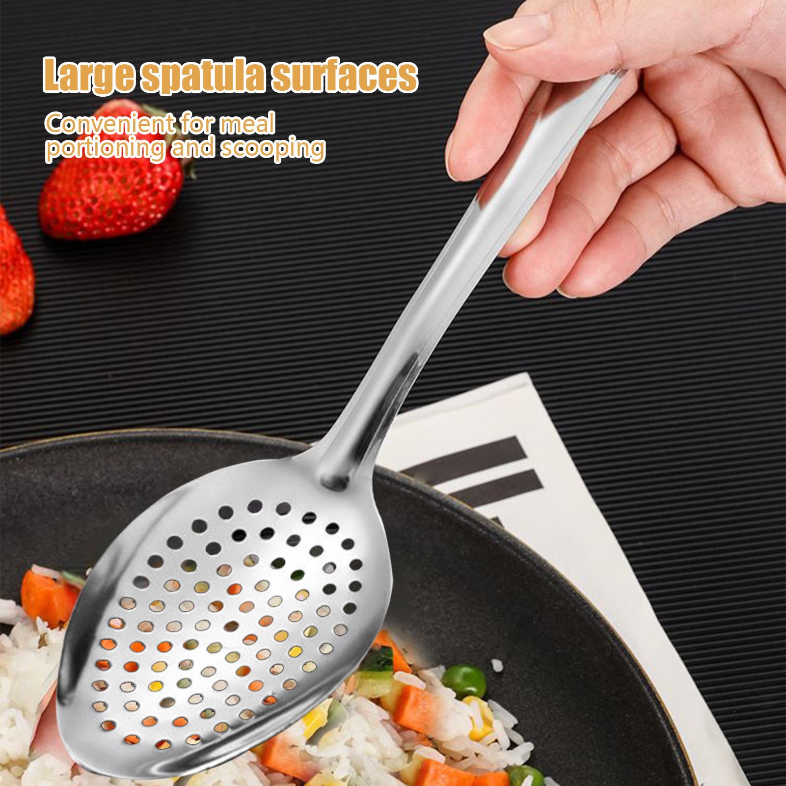 جديد المعادن مشقوق ملعقة الفول - مراجعة Offset Spatula Set وسعره