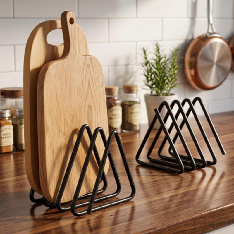 حامل ألواح التقطيع المثلثة الم - مراجعة Kitchen Cabinet Baking Organizer وسعره