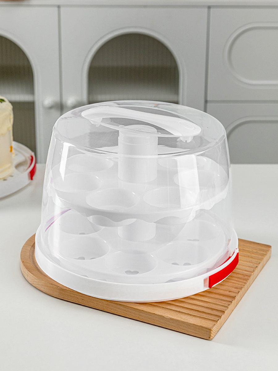 صندوق كيك عيد ميلاد قابل لإعاد - مراجعة Kitchen Baking Storage Containers وسعره