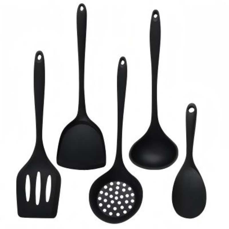 5 قطعة الغذاء الصف سيليكون أوا - مراجعة Offset Spatula Set وسعره