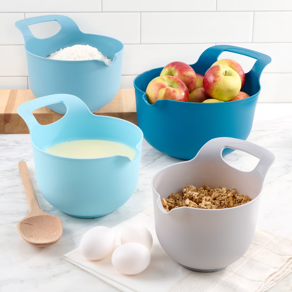 مجموعة أوعية بلاستيكية متداخلة - مراجعة Kitchen Baking Utensil Set وسعره