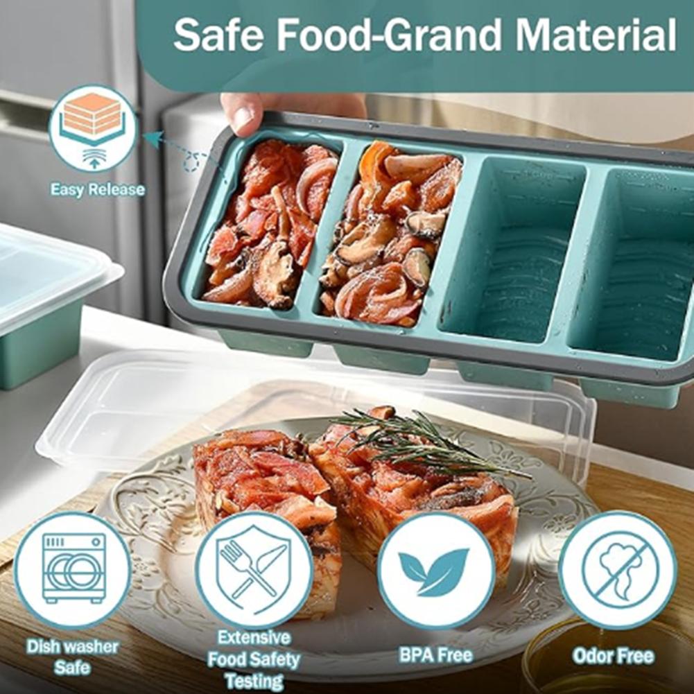 صينية سيليكون كبيرة لحفظ الثلج - مراجعة Kitchen Baking Storage Containers وسعره