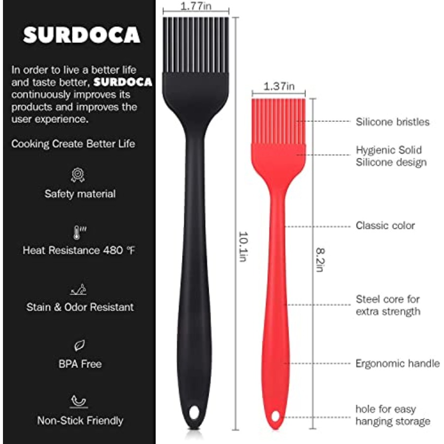 فرشاة سيليكون للعجن والدهن - ق - مراجعة Pastry Brush Silicone وسعره