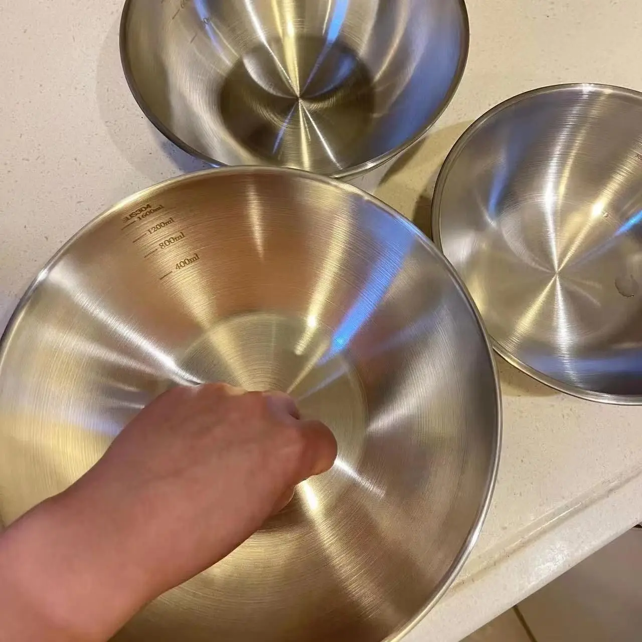 طقم أوعية ستانلس ستيل 1-3 قطع  - مراجعة Kitchen Baking Kit وسعره