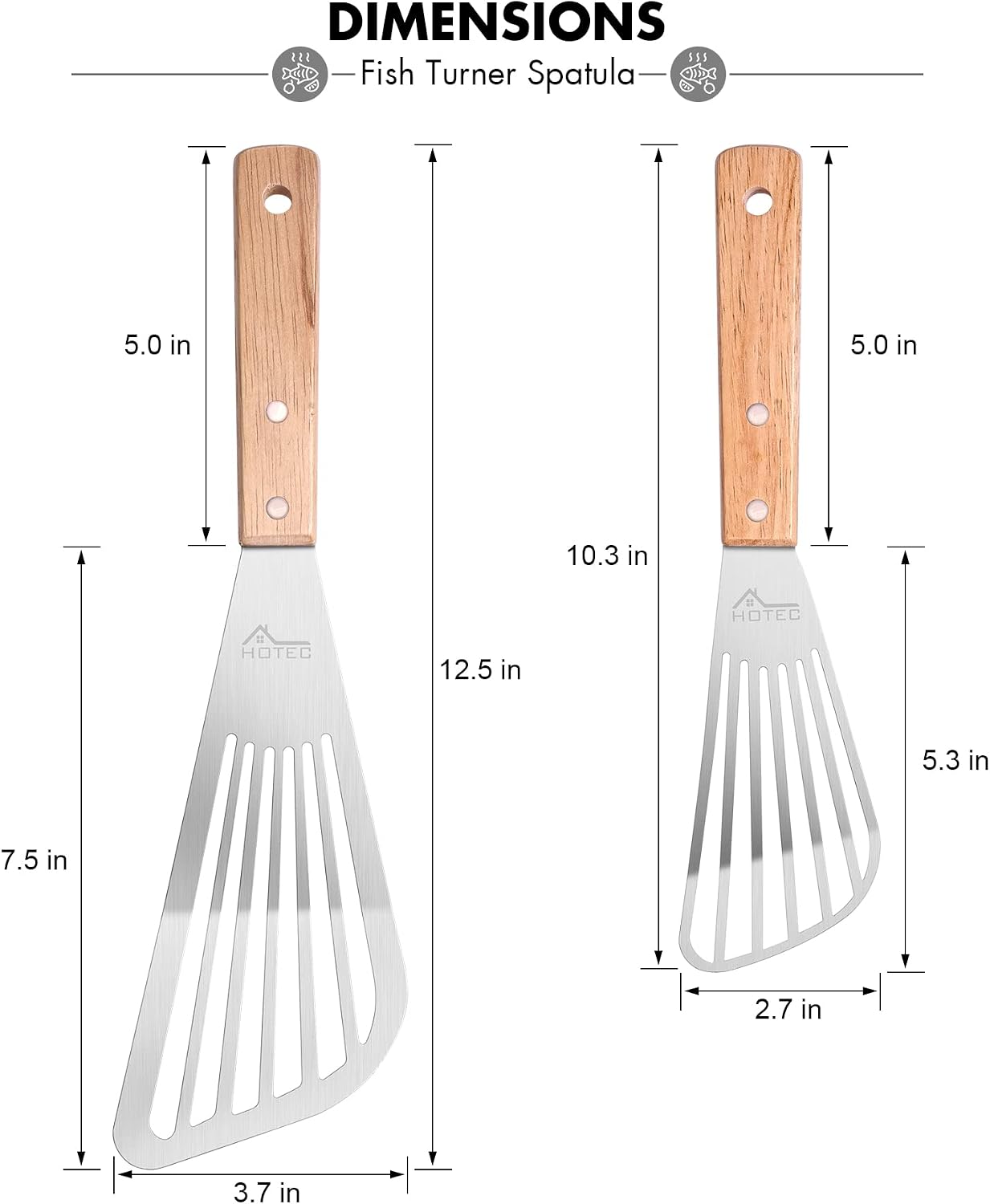 طقم ملاعق تقليب السمك من الفول - مراجعة Offset Spatula Set وسعره
