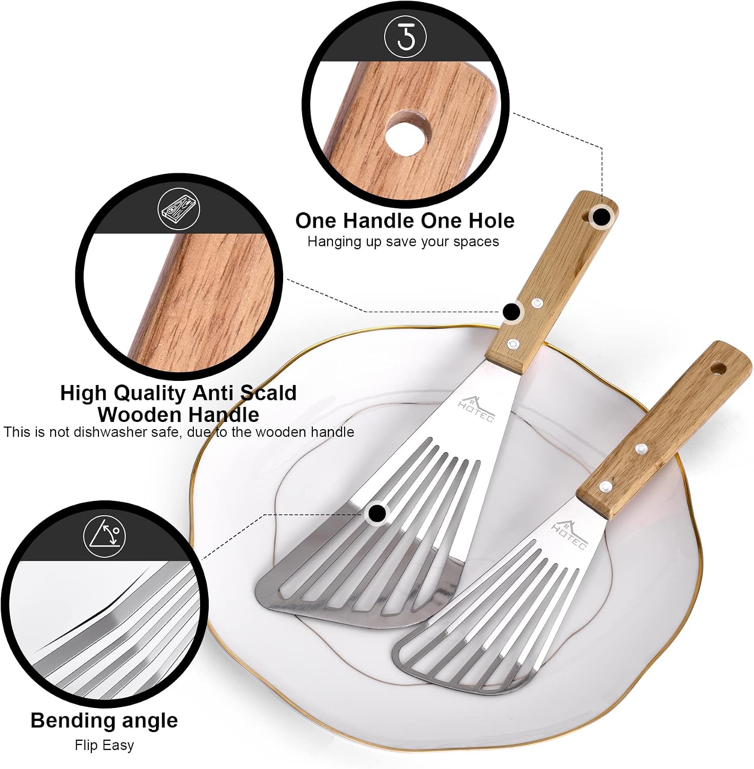 طقم ملاعق تقليب السمك من الفول - مراجعة Offset Spatula Set وسعره