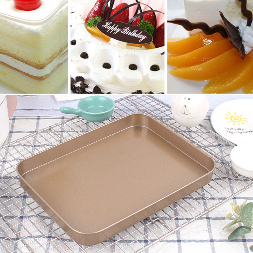 صينية كيك مستطيلة من الفولاذ ا - مراجعة Kitchen Baking Trays وسعره