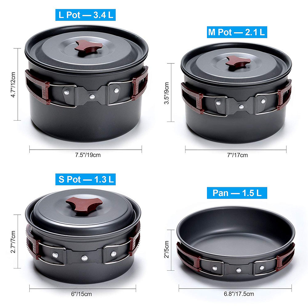 طقم أدوات طهي للتخييم في الهوا - مراجعة Kitchen Baking Pan Set وسعره