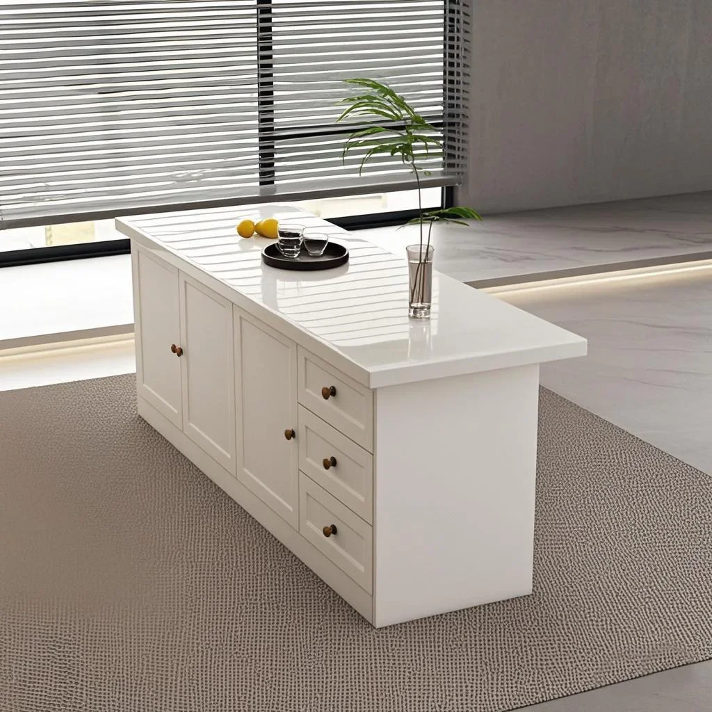 طاولة بار فاخرة خفيفة الوزن من - مراجعة Kitchen Island Baking Table وسعره