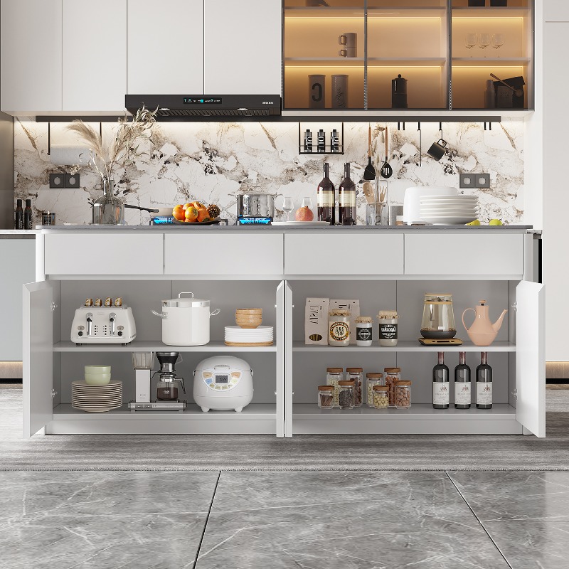 خزانة جزيرة المطبخ، ضوء فردي،  - مراجعة Kitchen Island Baking Table وسعره